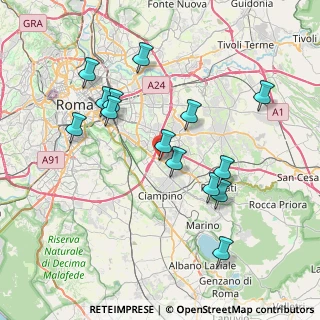 Mappa Via Cerzeto, 00173 Roma RM, Italia (7.97786)