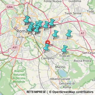 Mappa Via Cerzeto, 00173 Roma RM, Italia (7.6675)