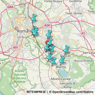Mappa Via Filogaso, 00173 Roma RM, Italia (5.46077)