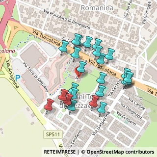 Mappa Via Filogaso, 00173 Roma RM, Italia (0.22308)