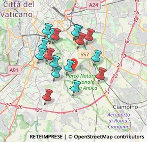 Mappa Via Papirio Carbone, 00178 Roma RM, Italia (3.27588)