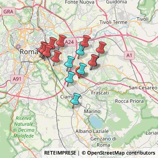 Mappa Via Carlo Betocchi, 00173 Roma RM, Italia (6.24875)