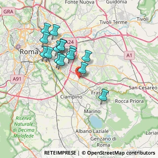 Mappa Via Carlo Betocchi, 00173 Roma RM, Italia (7.03733)