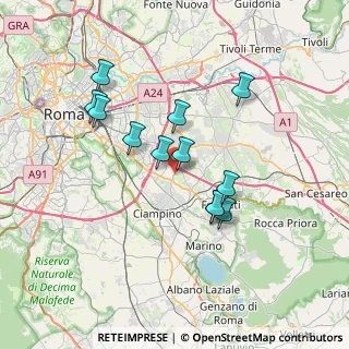 Mappa Via Carlo Betocchi, 00173 Roma RM, Italia (6.59917)