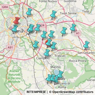 Mappa Via Carlo Betocchi, 00173 Roma RM, Italia (9.2035)