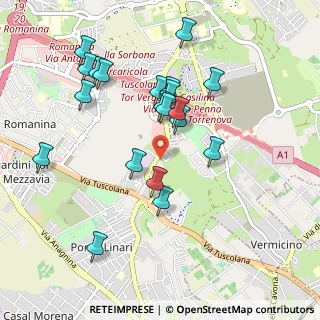 Mappa Via Carlo Betocchi, 00173 Roma RM, Italia (1.013)