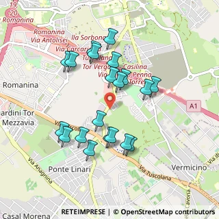 Mappa Via Carlo Betocchi, 00173 Roma RM, Italia (0.9135)