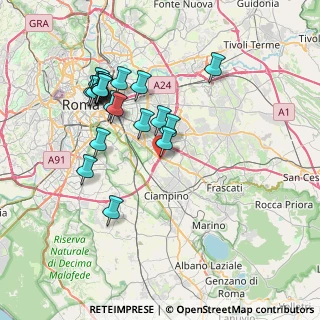 Mappa Via Fattoria Rampa, 00173 Roma RM, Italia (7.6345)