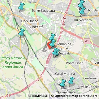 Mappa Via del Fosso di Gregna, 00173 Roma RM, Italia (2.78818)