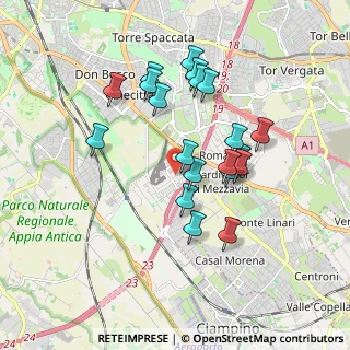 Mappa Via del Fosso di Gregna, 00173 Roma RM, Italia (1.7335)
