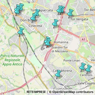 Mappa Via del Fosso di Gregna, 00173 Roma RM, Italia (3.04)