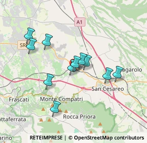 Mappa Via Roma, 00030 Colonna RM, Italia (3.25364)