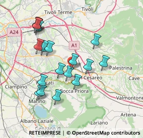 Mappa Via Roma, 00030 Colonna RM, Italia (7.66167)