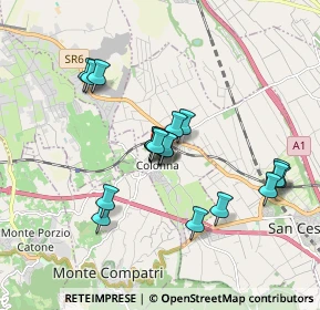 Mappa Via Roma, 00030 Colonna RM, Italia (1.605)