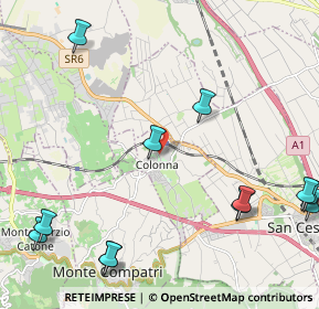 Mappa Via Roma, 00030 Colonna RM, Italia (3.10833)