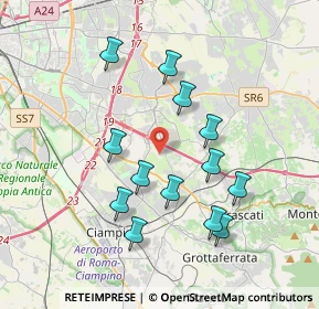 Mappa Via Angelo Brelich, 00133 Roma RM, Italia (3.75692)