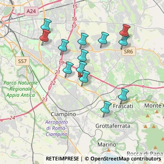 Mappa Via Nicola Abbagnano, 00173 Roma RM, Italia (3.90846)