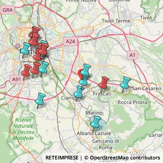 Mappa Via Nicola Abbagnano, 00173 Roma RM, Italia (9.988)