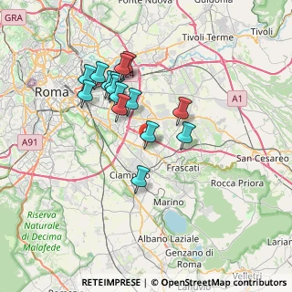Mappa Via Nicola Abbagnano, 00173 Roma RM, Italia (6.58267)