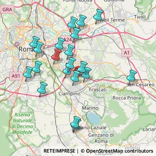 Mappa Via Nicola Abbagnano, 00173 Roma RM, Italia (8.2775)