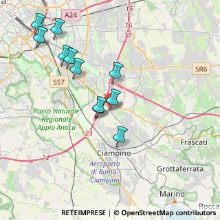 Mappa Via Renato Salvatori, 00173 Roma RM, Italia (4.21455)