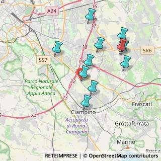 Mappa Via Renato Salvatori, 00173 Roma RM, Italia (3.88636)