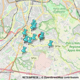 Mappa Via Alessio Baldovinetti, 00144 Roma RM, Italia (1.36667)