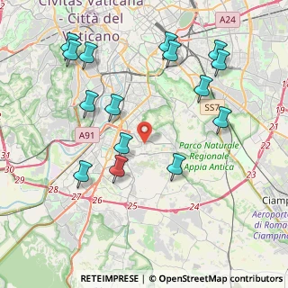 Mappa Via Alessio Baldovinetti, 00144 Roma RM, Italia (4.78733)