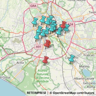 Mappa Via Alessio Baldovinetti, 00144 Roma RM, Italia (6.712)