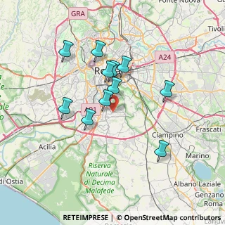 Mappa Via Alessio Baldovinetti, 00144 Roma RM, Italia (6.56455)