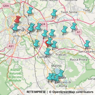 Mappa Via Mottafollone, 00173 Roma RM, Italia (9.2195)