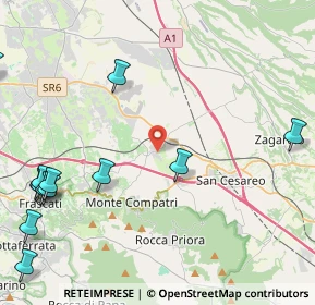 Mappa 00030 Colonna RM, Italia (6.50308)
