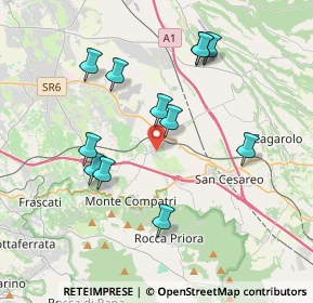 Mappa 00030 Colonna RM, Italia (3.90167)