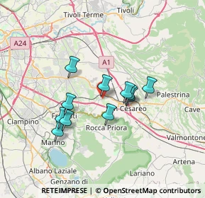 Mappa Via Togliatti Palmiro, 00030 Colonna RM, Italia (5.78727)