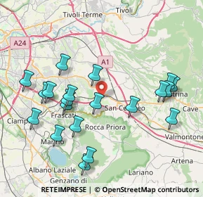 Mappa Via Togliatti Palmiro, 00030 Colonna RM, Italia (8.918)