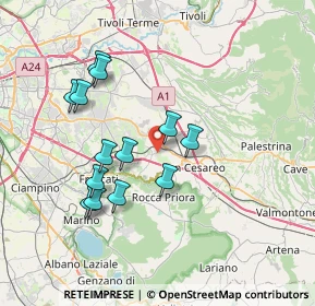 Mappa 00030 Colonna RM, Italia (7.28308)