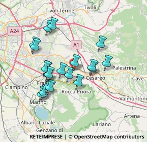 Mappa Via Togliatti Palmiro, 00030 Colonna RM, Italia (6.802)