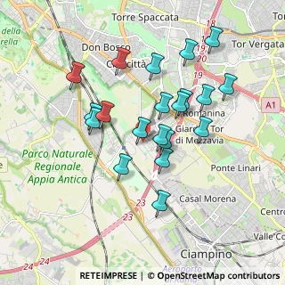Mappa Via Campo Farnia, 00178 Roma RM, Italia (1.7585)