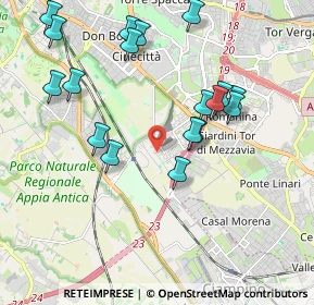 Mappa Via Campo Farnia, 00178 Roma RM, Italia (2.20833)