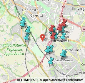 Mappa Via Campo Farnia, 00178 Roma RM, Italia (1.728)