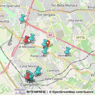 Mappa Via Simeri Crichi, 00173 Roma RM, Italia (2.82857)