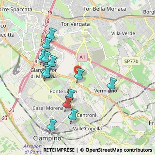 Mappa Via Simeri Crichi, 00173 Roma RM, Italia (2.14462)