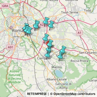Mappa Via Simeri Crichi, 00173 Roma RM, Italia (6.65571)
