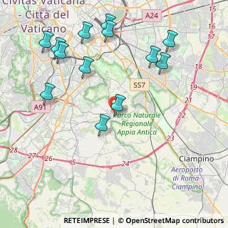 Mappa Via Quarto della Torre, 00178 Roma RM, Italia (5.04077)