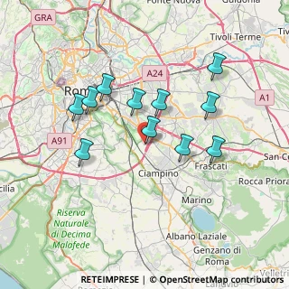 Mappa Via Bruno Saetti, 00173 Roma RM, Italia (6.83909)