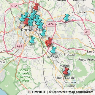 Mappa Via Arnaldo Ginna, 00173 Roma RM, Italia (9.875)