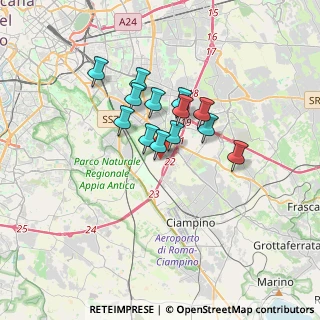 Mappa Via Arnaldo Ginna, 00173 Roma RM, Italia (2.58615)