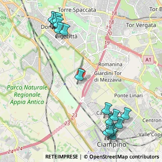 Mappa Via Bruno Saetti, 00173 Roma RM, Italia (3.08176)