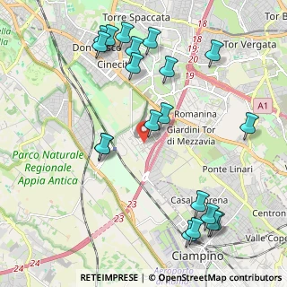 Mappa Via Arnaldo Ginna, 00173 Roma RM, Italia (2.6365)