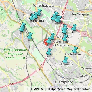 Mappa Via Bruno Saetti, 00173 Roma RM, Italia (2.202)